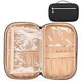 Makeup Brush Bag, Makeup Brush Organizer Cosmetic Bags Makeup Artist Case with Belt Strap Holder Mul