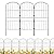 mapleway 31in(H) 10 Pack Garden Fence, 10ft(L) Dog Fence Outdoor for Yard, Decorative Garden Fencing Metal Panels Borders Stakes Animal Barrier for Yard Backyard, Arched