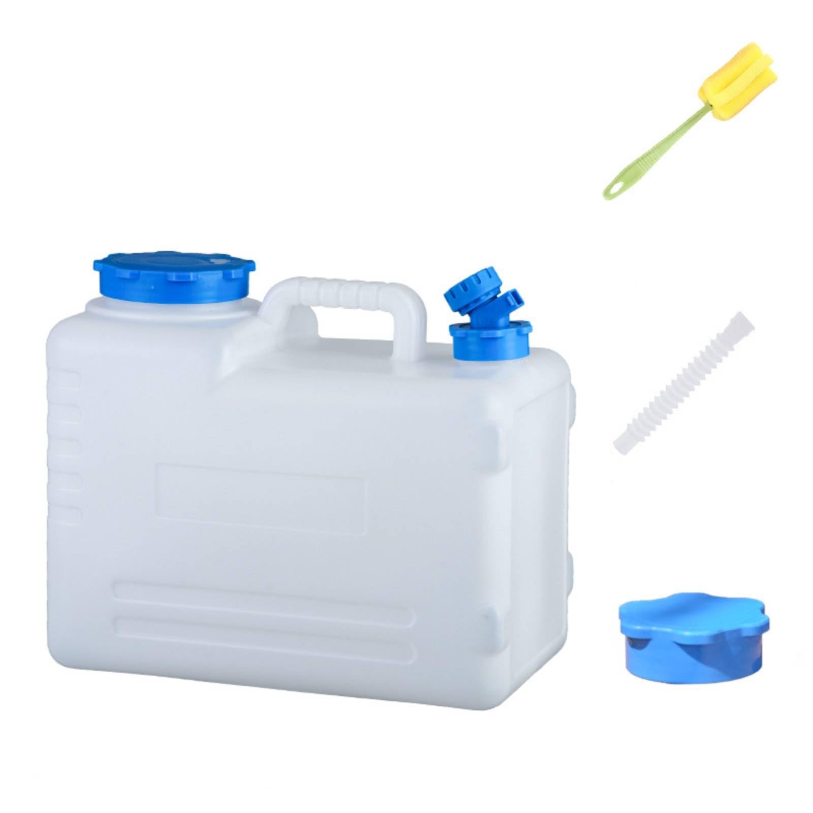 Bidón con Asa para Uso Alimentario | Higiénico, Bidón Agua con Grifo, Práctico, para Camping, Vehículos, Campistas, Viajeros
