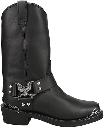 Miniatura 3 de Dingo Botas vaqueras de punta cuadrada para hombre, botas vaqueras tradicionales