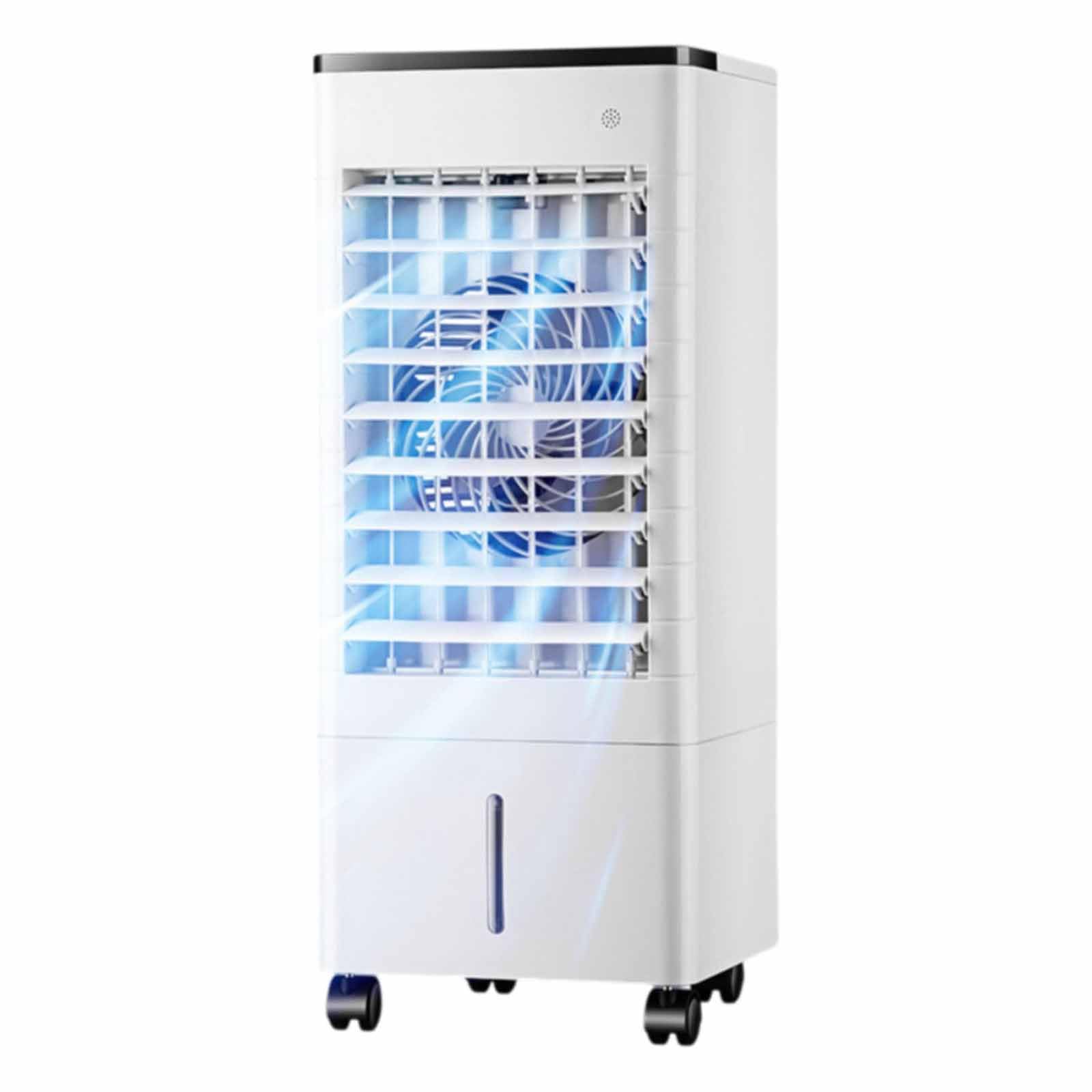 TYYCKJ 3-IN-1 Evaporating Air Cooler 90° Oscillation Portable Air Conditioner with 3-speed 3 Mode, 15H Timer, 9L Water Tank And Remote Control for Bedroom Home Office Cooling Fan,White