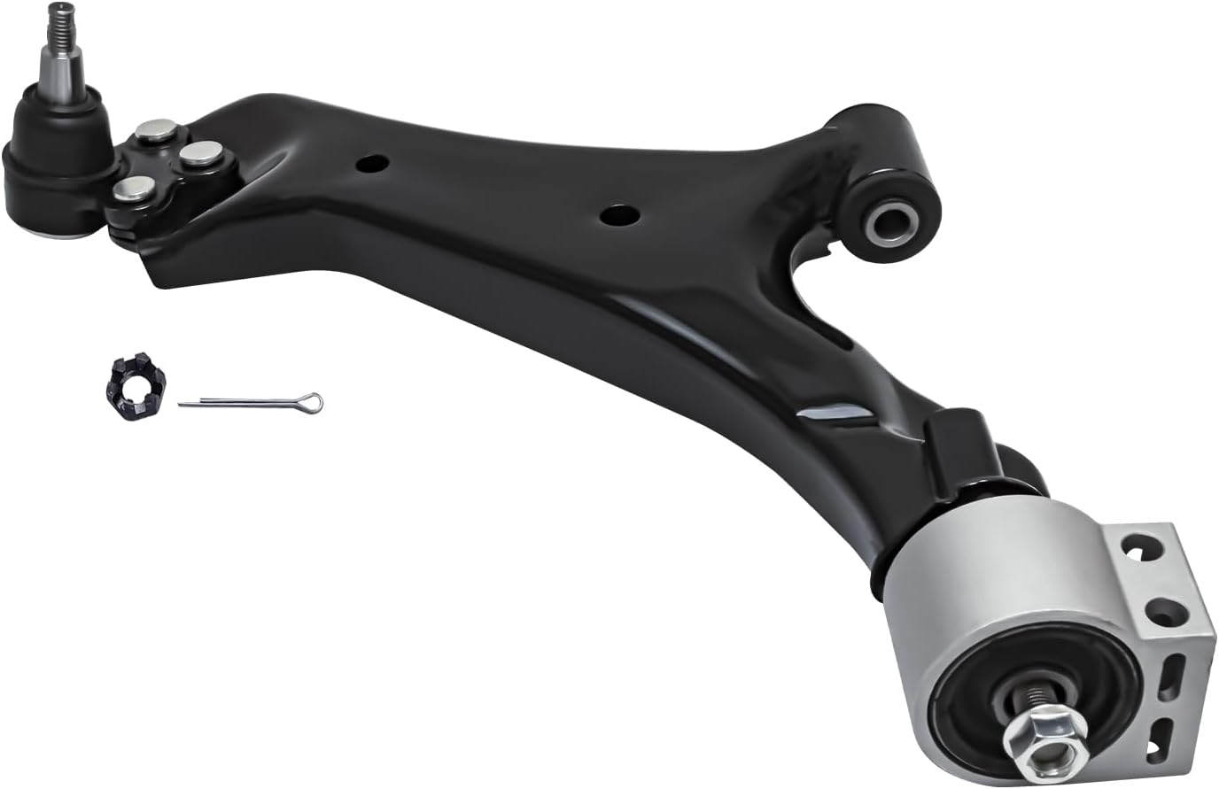 Detroit Axle - Front Control Arm for 10-17 Chevrolet Equinox GMC Terrain, Left Lower Control Arm with Ball Joint Assembly 2010 2011 2012 2013 2014 2015 2016 2017 Replacement