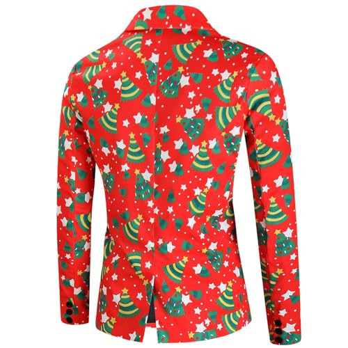 Christmas Plaid Blazer Women Mens Blazer Jacket Slim Fit Casual Black Western Cut Suit Jacket for Men Christmas Winter Casual Business Sports Tuxedo Jacket Women Tail Coat3