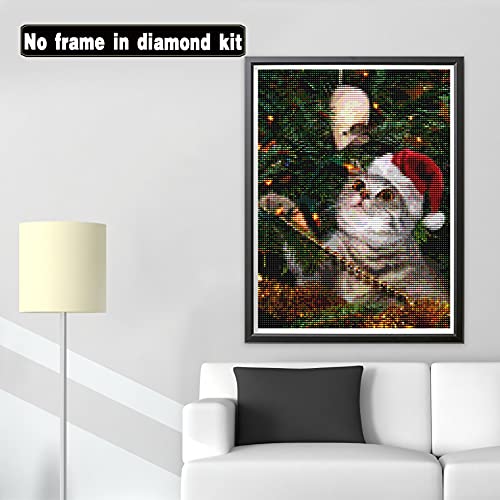 Jantabo Diamond Schilderij Kits Kerstmis, 5D DIY Kat Volwassenen Beginners Diamond Painting Set Volledige Boor Cross… - Image 3