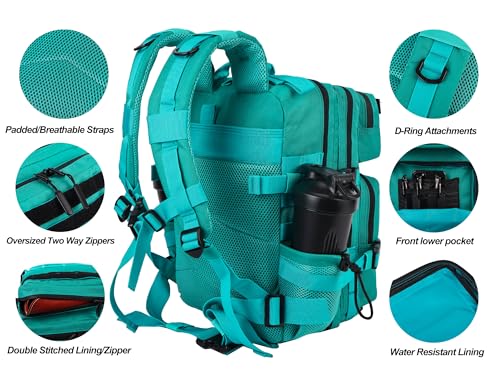 Image of LHI Tactical Military Backpack for Men and Women 25L /35L Army Assault Pack Bag Small Rucksack with Bottle Holder