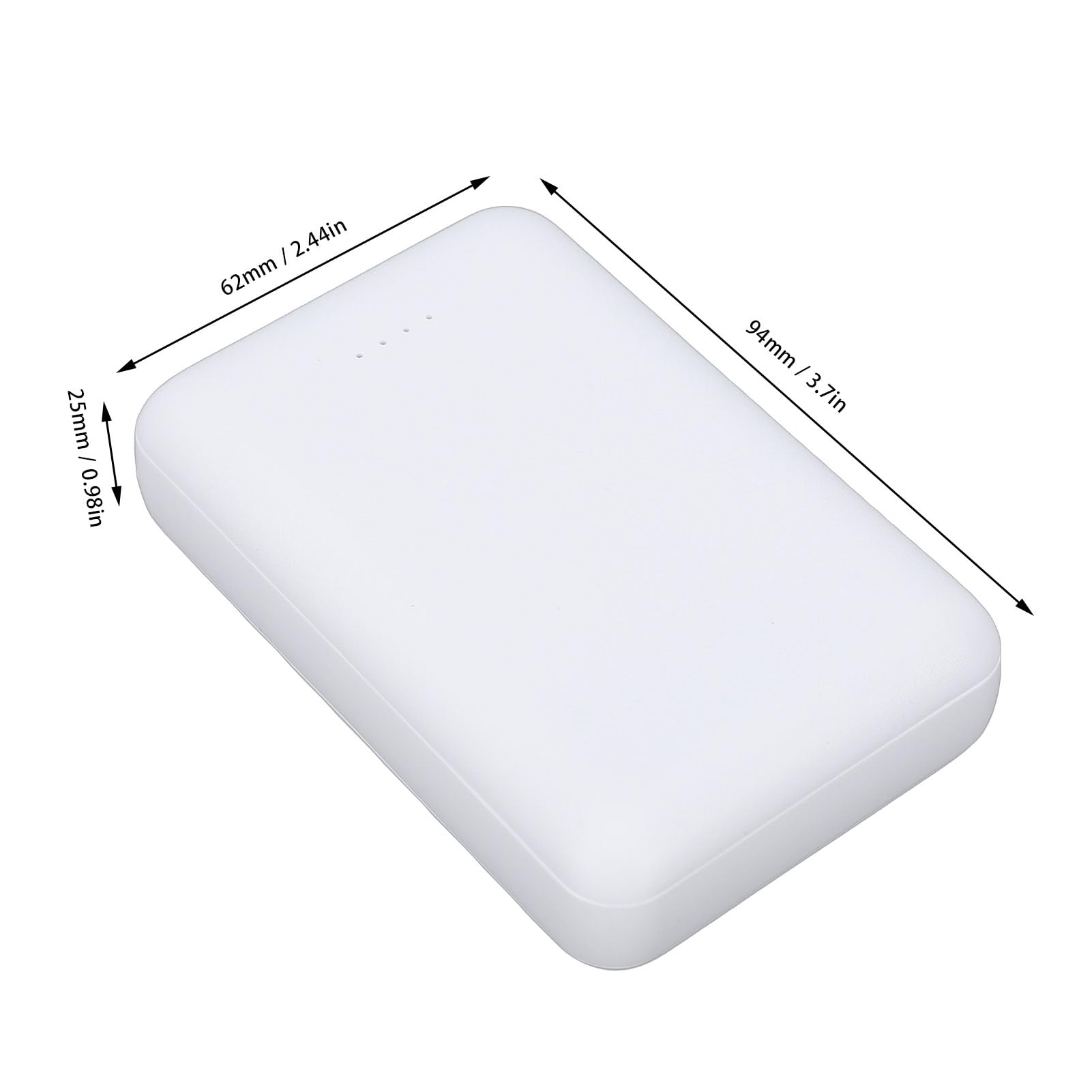 Qcwwy Batterie pour Vêtements Chauffants, Alimentation Rechargeable Universelle 10 000 MAh avec Indicateurs LED, Puissance de Sortie Stable, Chauffage Rapide pour Gilets Chauffants,