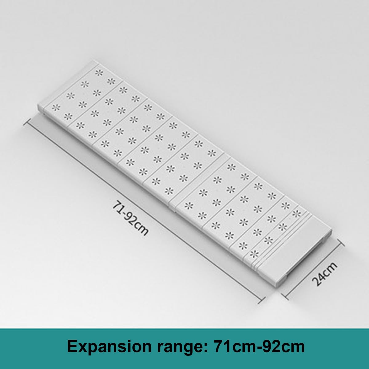 Barra de metal extensible para armario, estante de almacenamiento para armario, sin necesidad de taladrar, ideal para cocina, baño y dormitorio, ahorra espacio y estantes separadores