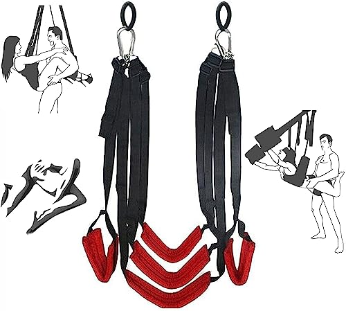 QiKKago Altalena Multifunzionale in Nylon Rosso per Il Fitness Sportivo-Z06