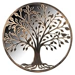 VFM e-Store - Mirror for Garden Gift Ideas, Decor - 65cm X 65cm Bronze X 1