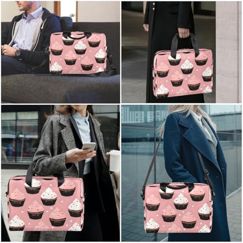 Maletín para laptop 15.6-16 pulg estampado rosa miniatura 2