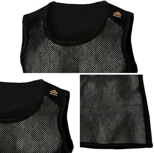 アクリマ　ウールネット　シングレット　ブラック Amazon.co.jp: ACLIMA アクリマ ウールネットシングレット