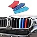 VANJING M-Colored Stripe Grille Insert Trims for BMW 2014 2015 2016 2017 2018X 5, 2015 2016 X 6 Center Kidney Grill