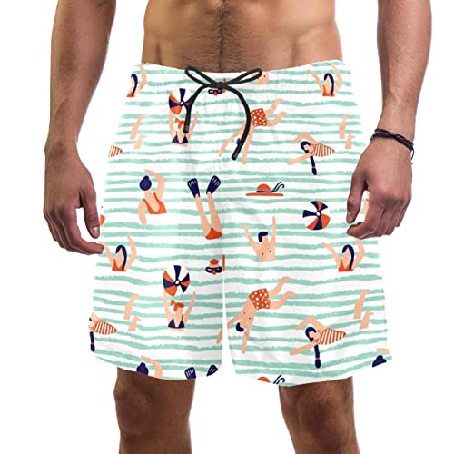 Short de plage HadHfun léger pour hommes actifs et sessions de surf