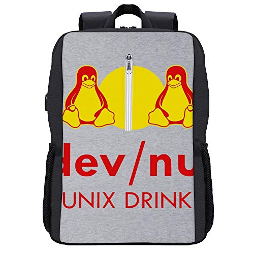Dev Null Red Bull: Mochila para portátil con puerto de carga USB