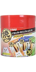 Amazon.co.jp: Figaro(フィガロ) 焼かつお 成猫用 バラエティ 36本 猫