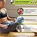 Pro-Tec Athletics RM Extreme Contoured Roller, Portable Roller, Deep Tissue Massage, Muscle Relief, Hamstring, Quadriceps, Calf, Multi-Directional, Enhance Performance, Adult, Easy to Use,Working Out