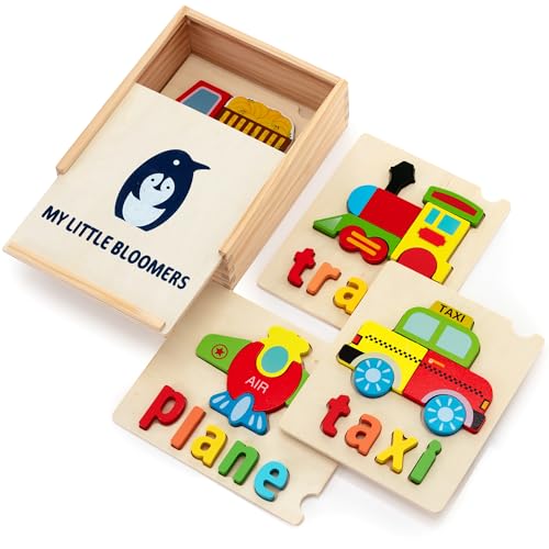 Montessori Wooden Transportation Puzzle – Vehicle-Themed Learning Toy for Toddlers - Educational Puzzle for Fine Motor & STEM Development - Great Gift for Preschoolers, Safe for Kids Ages 3-5