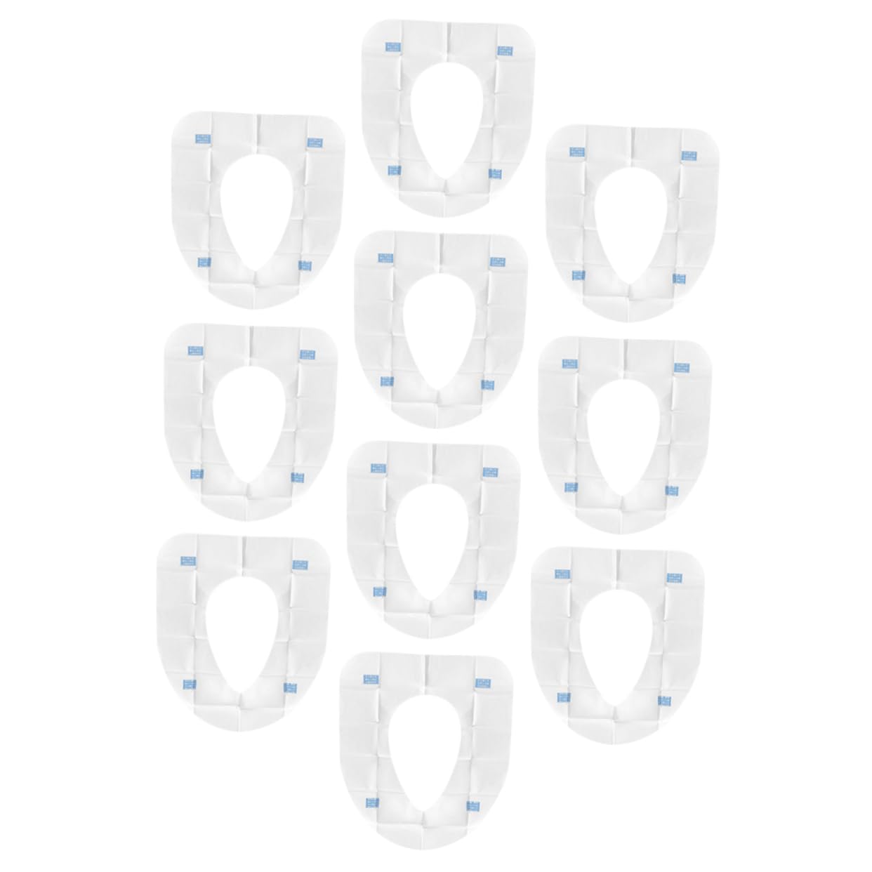 OKUMEYR 10 Pack Large Size Disposable Toilet Seat Covers Mat for Pregnant Boys and Girls Sanitary for Travel Hotel Hospital