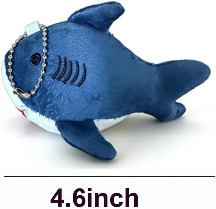 Shark Stuffed Animals Mini Plush Party Favors Birthday Children's Show Party 12 Pieces (12 Shark Bule)