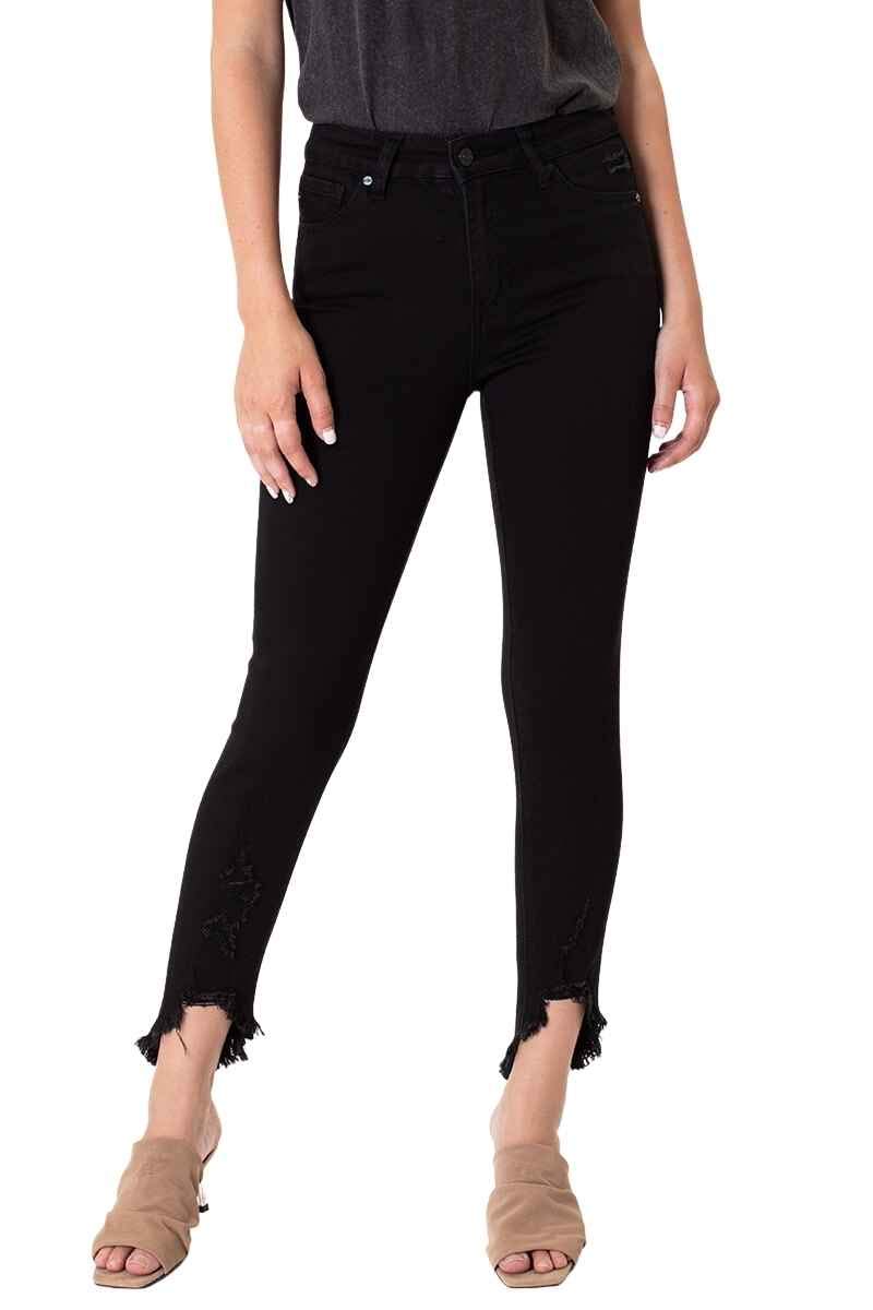 Kan CanWomen's High Rise Ankle Skinny Jeans