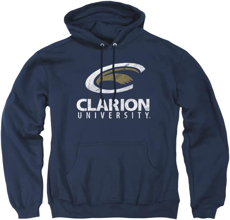 LOGOVISION Official Collegiate Distressed Primary Logo Adult Pullover Hoodie Collection