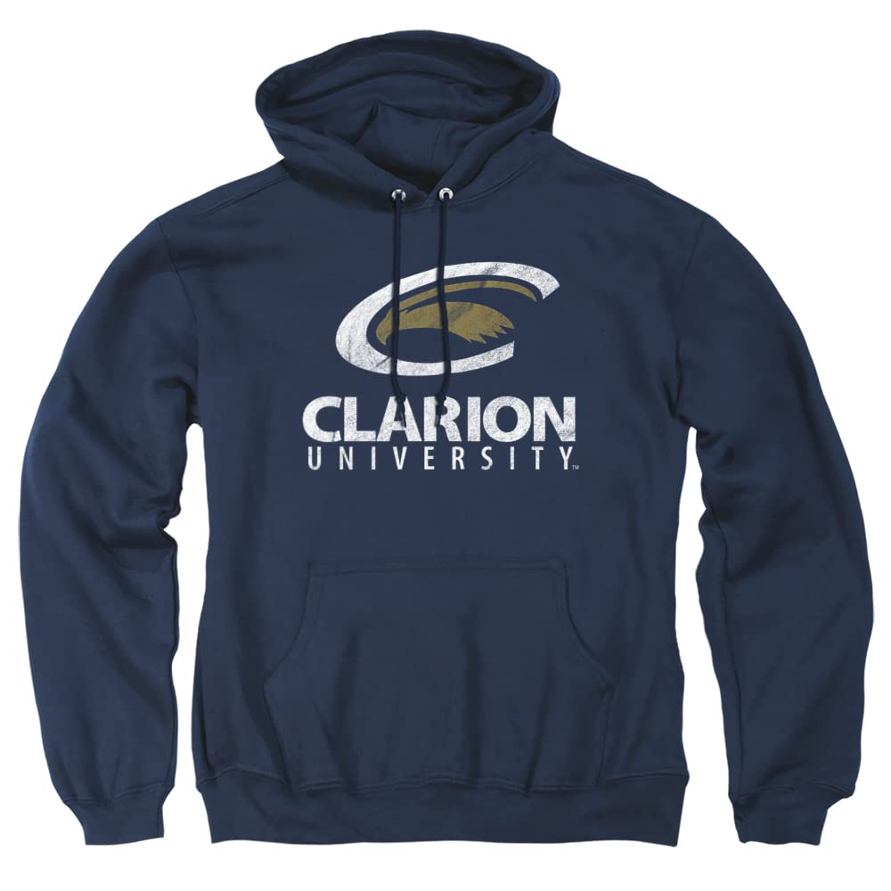 LOGOVISION Official Collegiate Distressed Primary Logo Adult Pullover Hoodie Collection — view 462