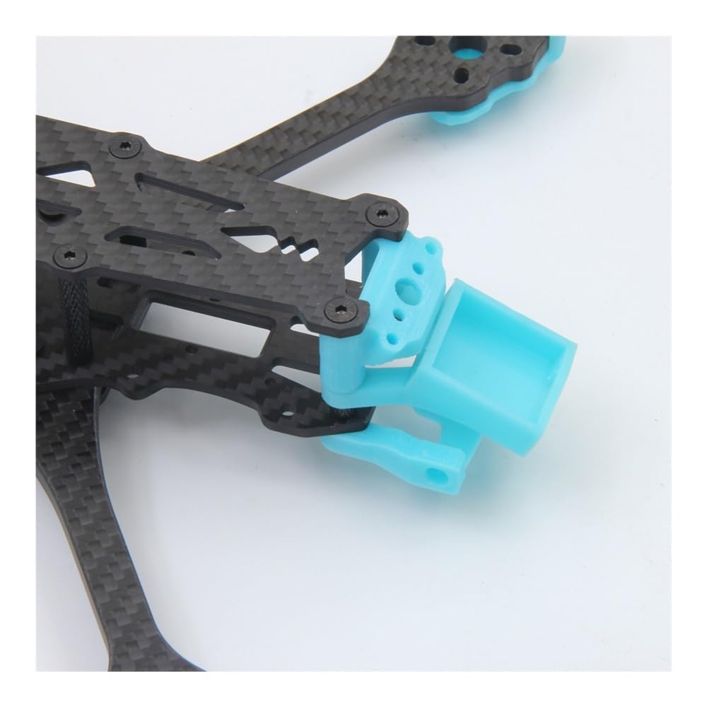 3D Printed BN-220 GPS Module Mount TPU Holder T-Shaped Fixed Bracket Compatible with FPV Drone Mark5 Frame Analog Digital Parts(Cyan Antenna Mount)