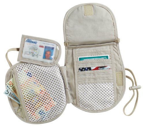 Lewis N. Clark Sidecar Neck Stash, Brown, One Size #TOP1