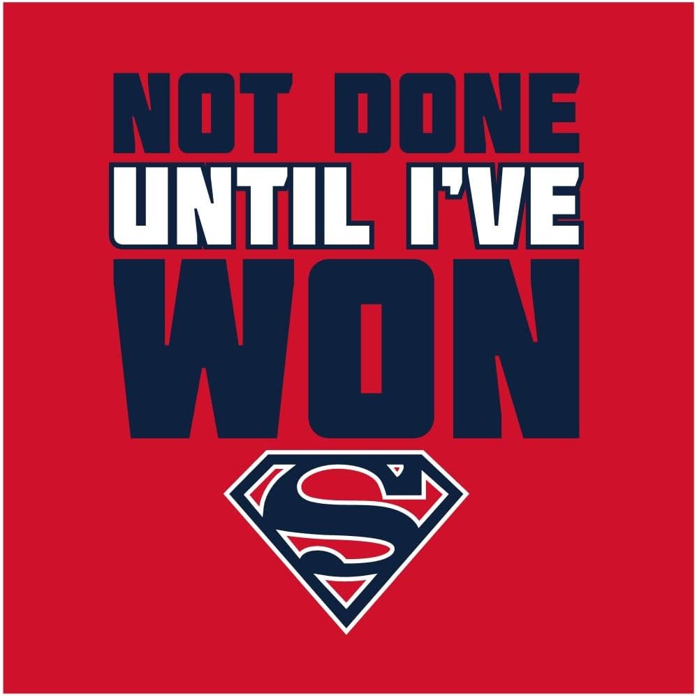Superman Not Done Until I've Won Youth Red Graphic Tee