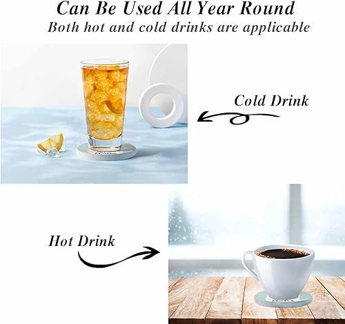 Miniatura 3 de oFloral Juego de 2 posavasos de alpaca para bebidas, diseño de dibujos animados, sin drama, diseño de llama, para decoración del hogar, juego de 2,