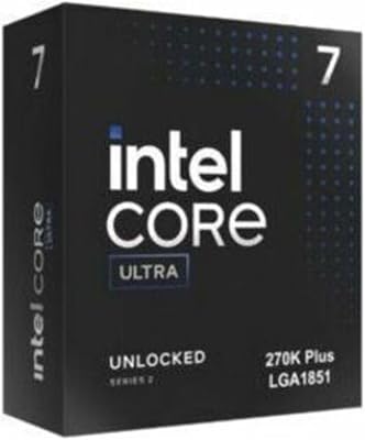 Intel® Core™ Ultra 7 Processor 270K Plus 24 cores (8 P-cores - best high performance cpus