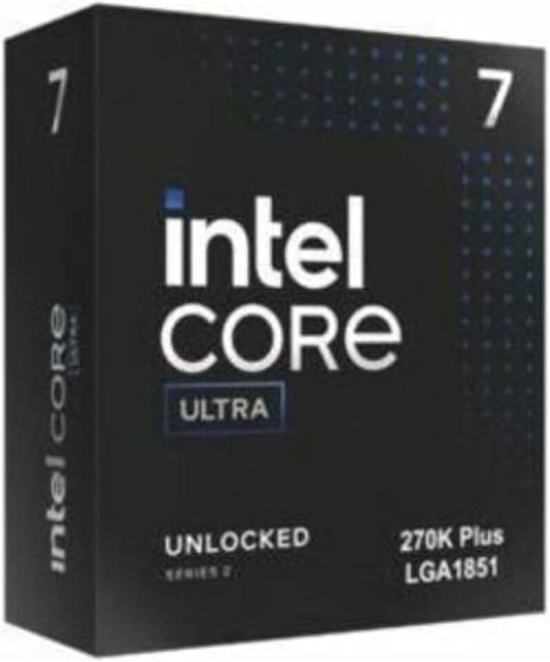 Intel® Processador Core™ Ultra 7 270K Plus 24 núcleos (8 P-cores + 16 E-cores) até 5,5 GHz