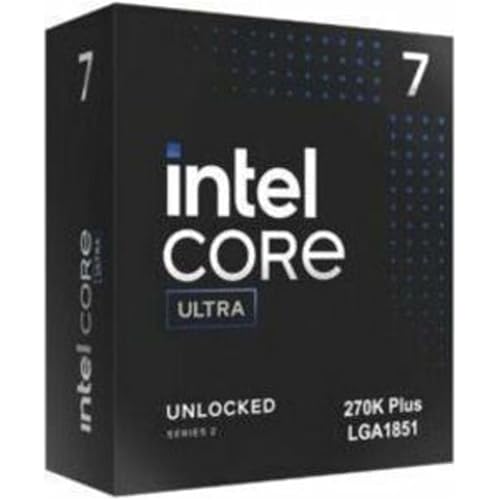 Intel® Core™ Ultra 7 Processor 270K Plus 24 cores (8 P-cores + 16 E-cores) up to 5.5 GHz