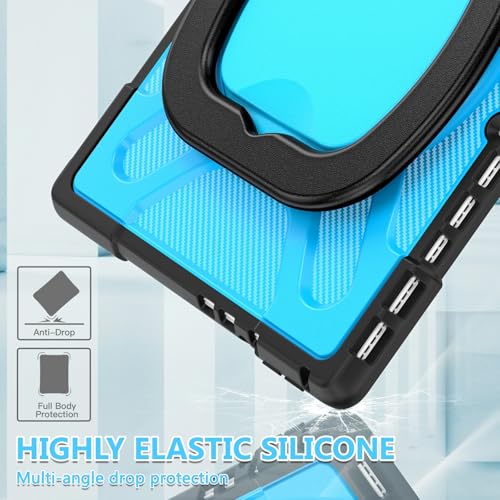Coque Microsoft Surface Pro 13" antichoc avec support intégré bleu robuste - 7