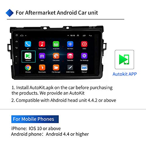 Image of Carlinkit Wired Carplay Dongle /Android Auto Receiver Only for Android Head Unit (Android Car Audio) Support iOS13 Split Screen, Plug and Play Mini USB Carplay Adapter Car Stereo, Black