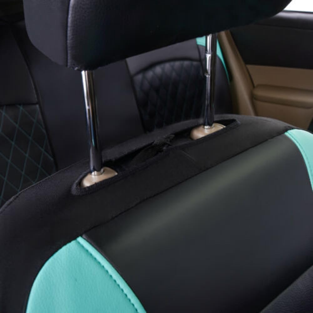 2 PCS Coprisedile Auto Anteriore per Opel Astra L GSe/Astra L Sports Tourer GSe 2023-, Proteggono Sedili Originali Dell'auto Antiscivolo Sedili Protezione,C Blue