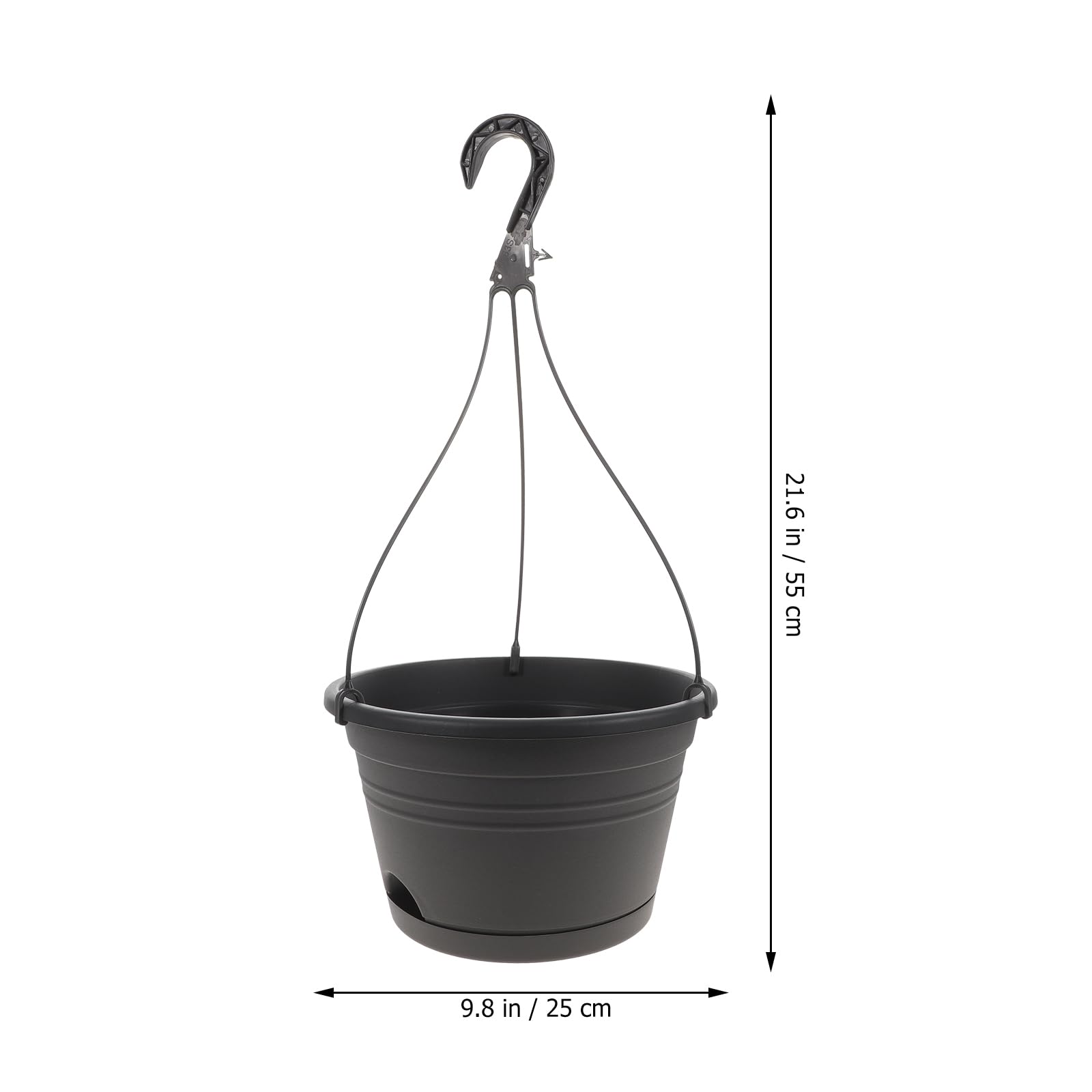 Cabilock 3 Stücke Blumenampel Pflanzampel Hängeampeln Hängender Blumentopf mit Haken Hängepflanztopf Pflanztopf Blumenkasten zum Aufhängen für Innen Außen Garten Balkon Terrasse