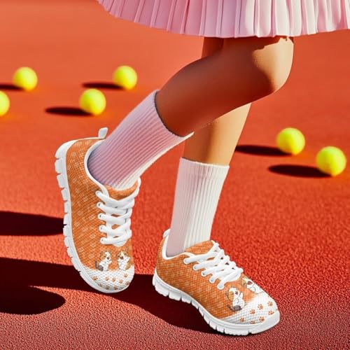 Boys Girls Mesh Tennis Shoes Animal Print Sneakers Casual Travel Walking Shoes Non Slip Breathable Sports Running Shoes US 11-54