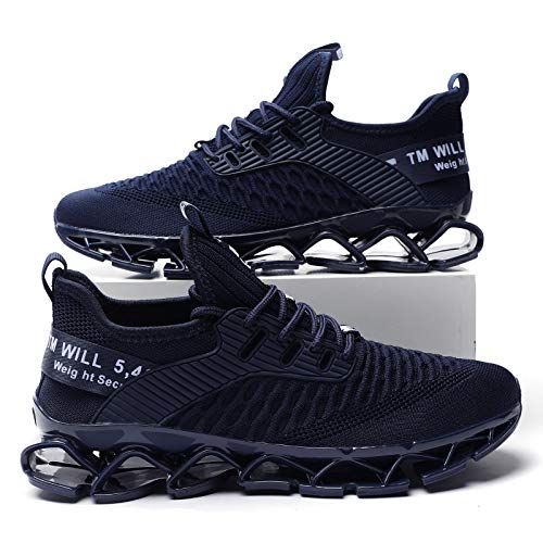 Image of Chopben Men's Running Shoes Blade Non Slip Fashion Sneakers Breathable Mesh Soft Sole Casual Athletic Walking Shoes