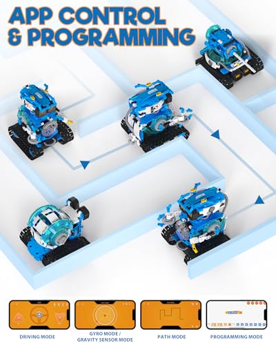 Jouet de construction robot STEM 5 en 1 pour programmation application enfant - 5