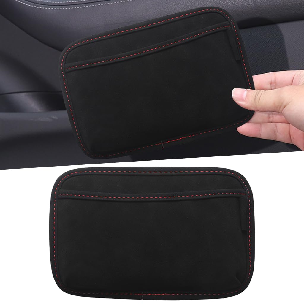 Car Storage Pouch Organizer Pouch Accessories Suede Storage Pouch Seat Gap Console Organizer Pouch Backseat Pocket, 20.5x13.5cm-image-17