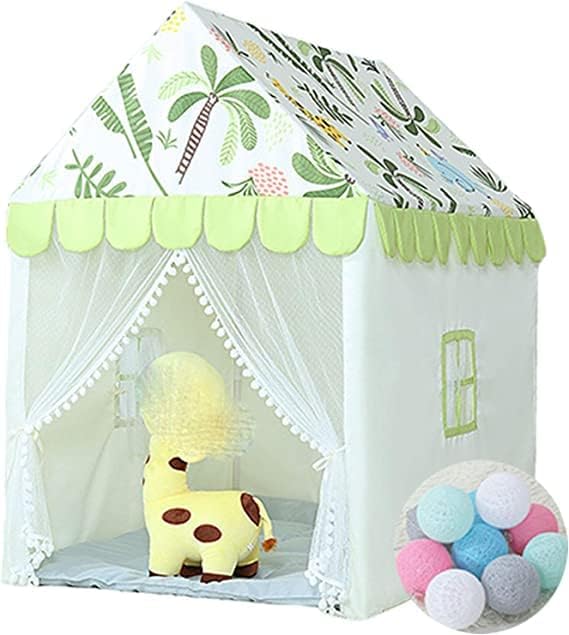 Lalakiya’S Play Houses Tent for Kids Outdoor&Indoor Theme Play House Castle Tent Toys for 5-13 Yrs Old Children Boy Girls Portable Castle Playhouse for Girls&Boys (Garden City),Multicolor