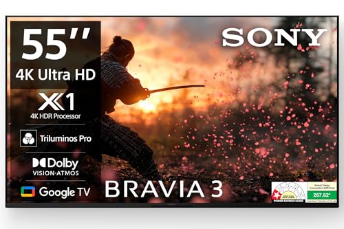 Sony BRAVIA 3 Series 139 cm (55 inches) 4K Ultra HD AI Smart LED Google TV K-55S30B (Black) view 1