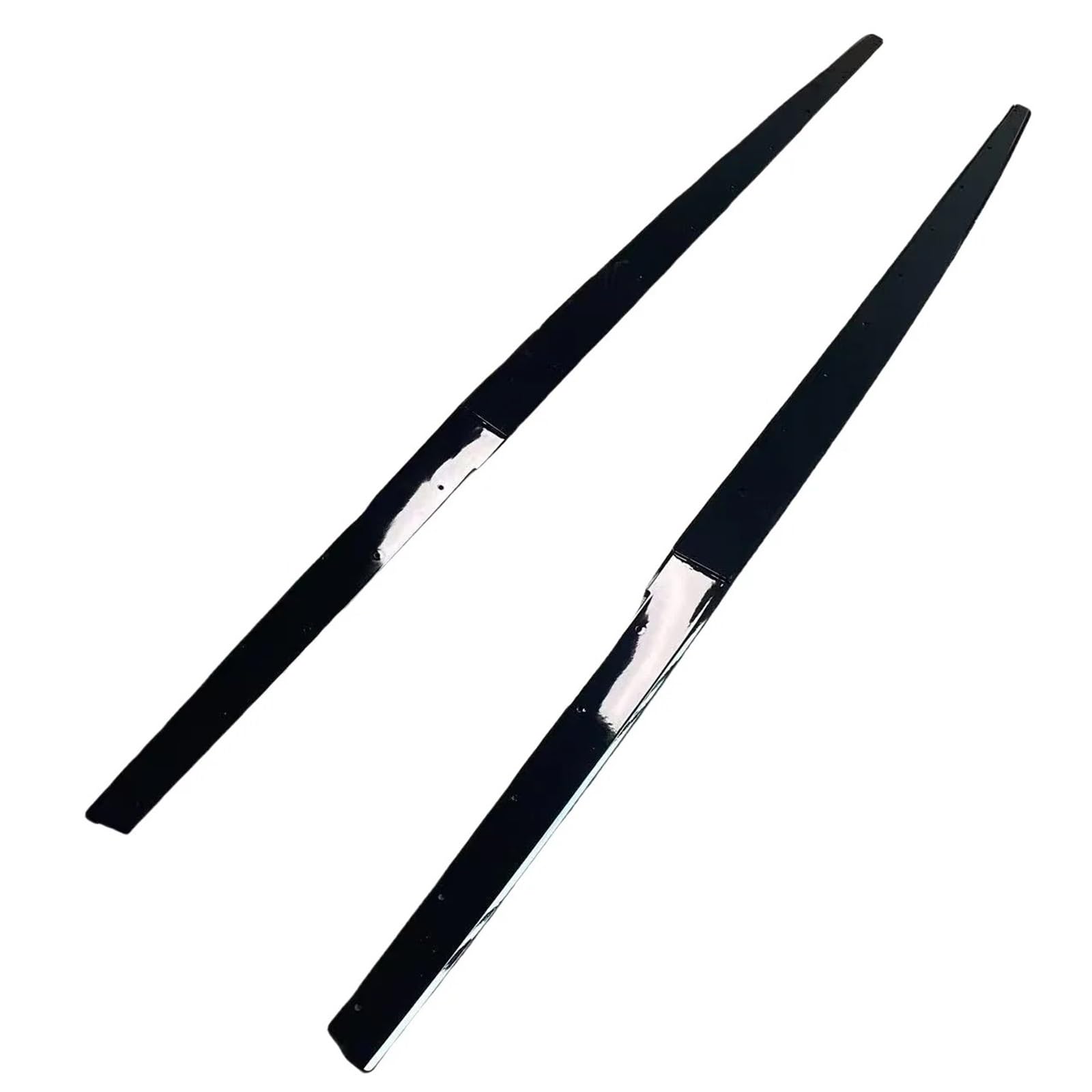 Jupes Latérales pour BMW Série 3 F30 F31 2012-2018 Bas Caisse ABS 4 Pièces Kit Carrosserie Noir Brillant avec Diffuseur Spoiler Et Séparateurs Pare-Chocs