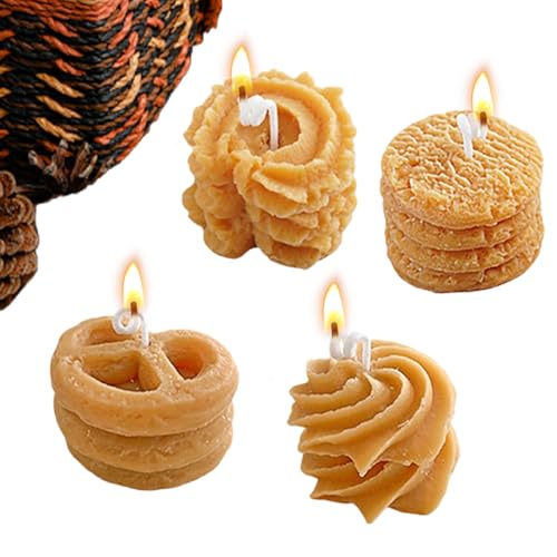 Vela perfumada con forma de galleta, artesanal, aromaterapia, vela aromática para cumpleaños, otoño, madre, otoño, San Valentín, vacaciones, hogar, interior y exterior