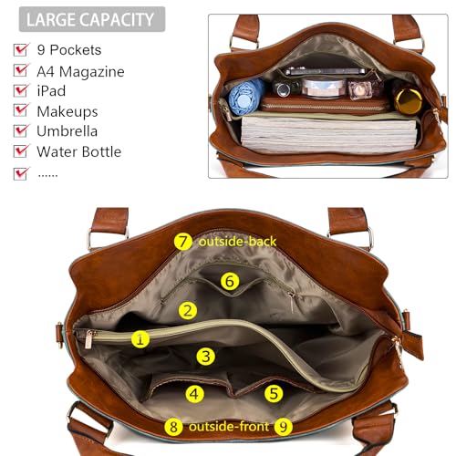 Image of Crossbody Bags for Women Large Hobo Purse Shoulder Handbag Wallet Set 2PCS | Soft PU Leather,Total 9 Pockets,Large Capacity,with a Spacious Functional Wallet,Detachable Shoulder Strap,Stylish Design