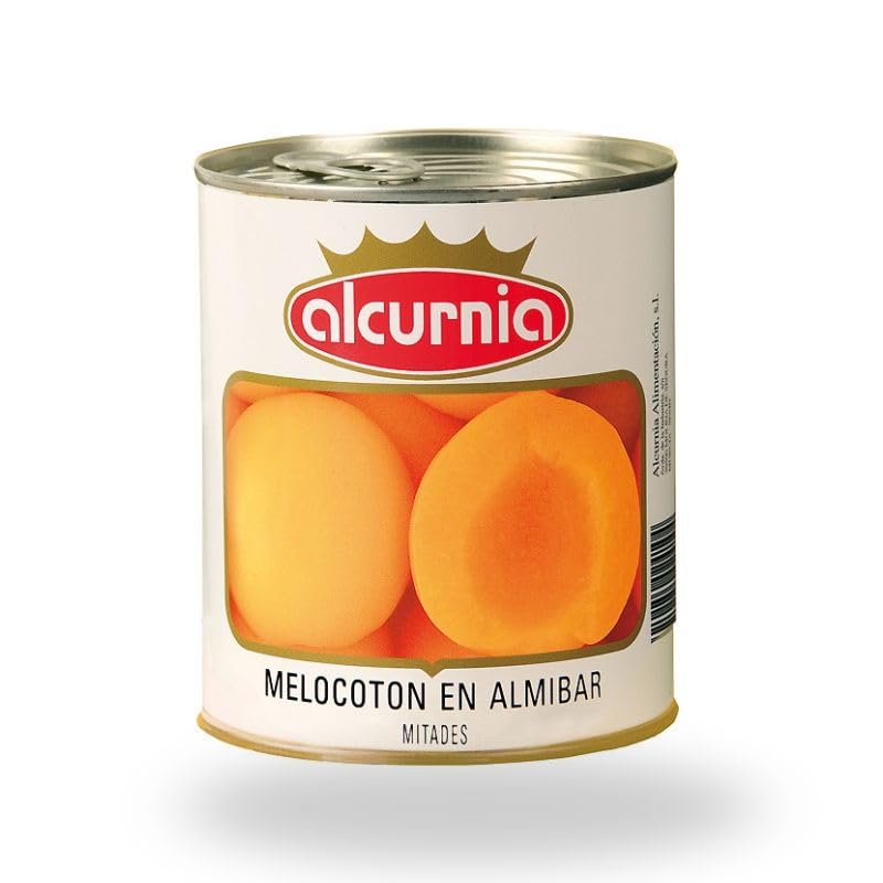 Melocotón en Almíbar Alcurnia 840 g – Mitades de Fruta en Conserva