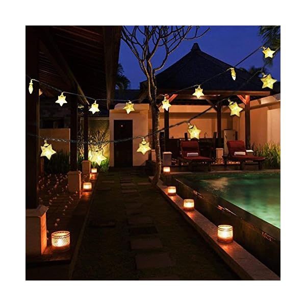 Twinkle star 100 led star string lights, plug in fairy string lights waterproof, extendable for indoor, outdoor, wedding party, christmas tree, new year, garden decoration - image 4