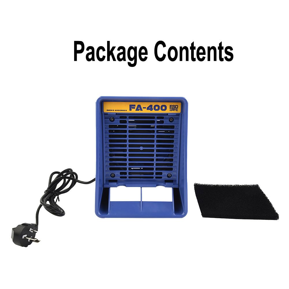Solder Smoke Absorber Fume Extractor 220V Filtro a carbone attivo Verticale Orizzontale Blu