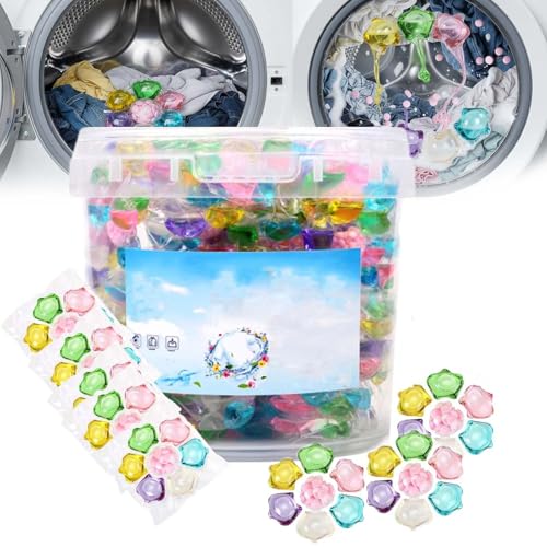 100PC 7 in 1 Laundry Detergent Pods – Pre-Measured Capsules for All Fabrics, Deep Cleaning Laundry Detergent Capsules, Fast-Dissolving Washing Pods, Long-Lasting Fresh Scent